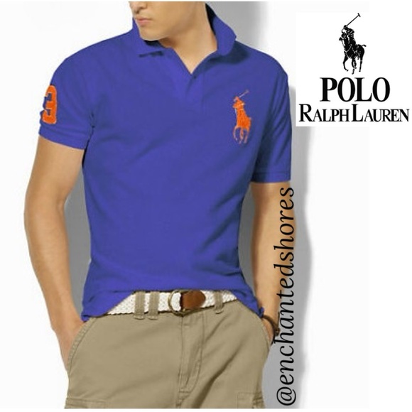 Polo Ralph Lauren Vintage Short Sleeve Shirt Embroidered Big Pony Blue Size XL - Picture 16 of 16